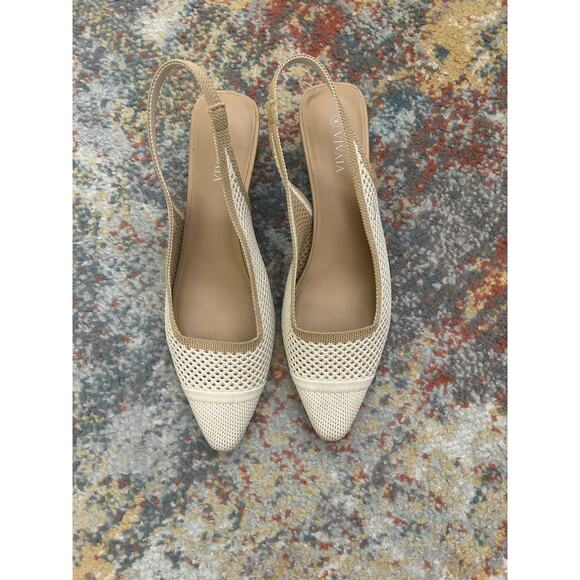 VIVAIA Addison Pointed-Toe Slingback Sandals size 8.5 - Picture 3 of 7